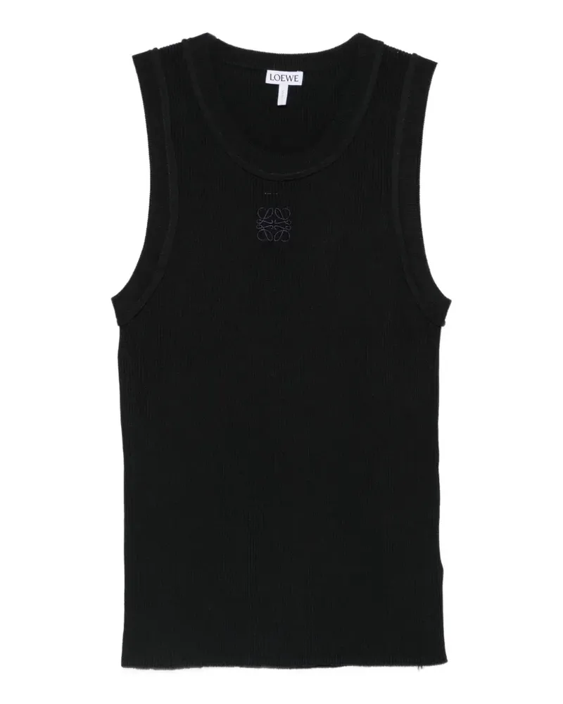 Loewe Anagram Tanktop aus Stretch-Viskose - Schwarz Schwarz