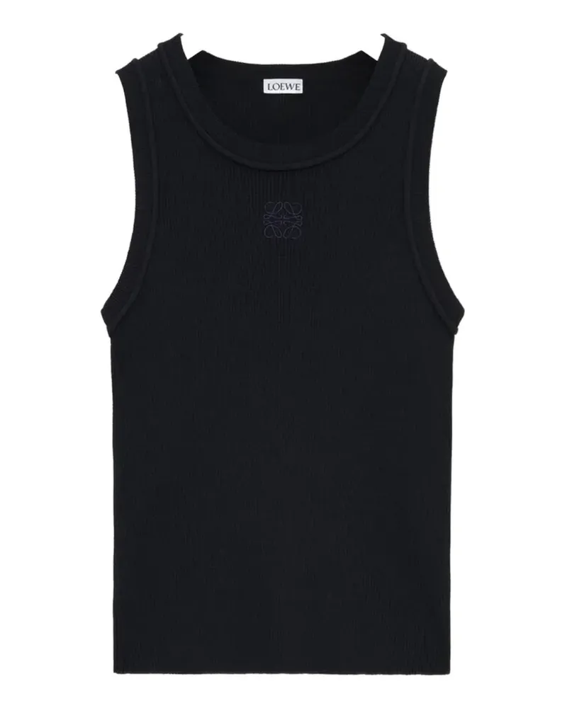 Loewe Anagram Tanktop aus Stretch-Viskose - Schwarz Schwarz