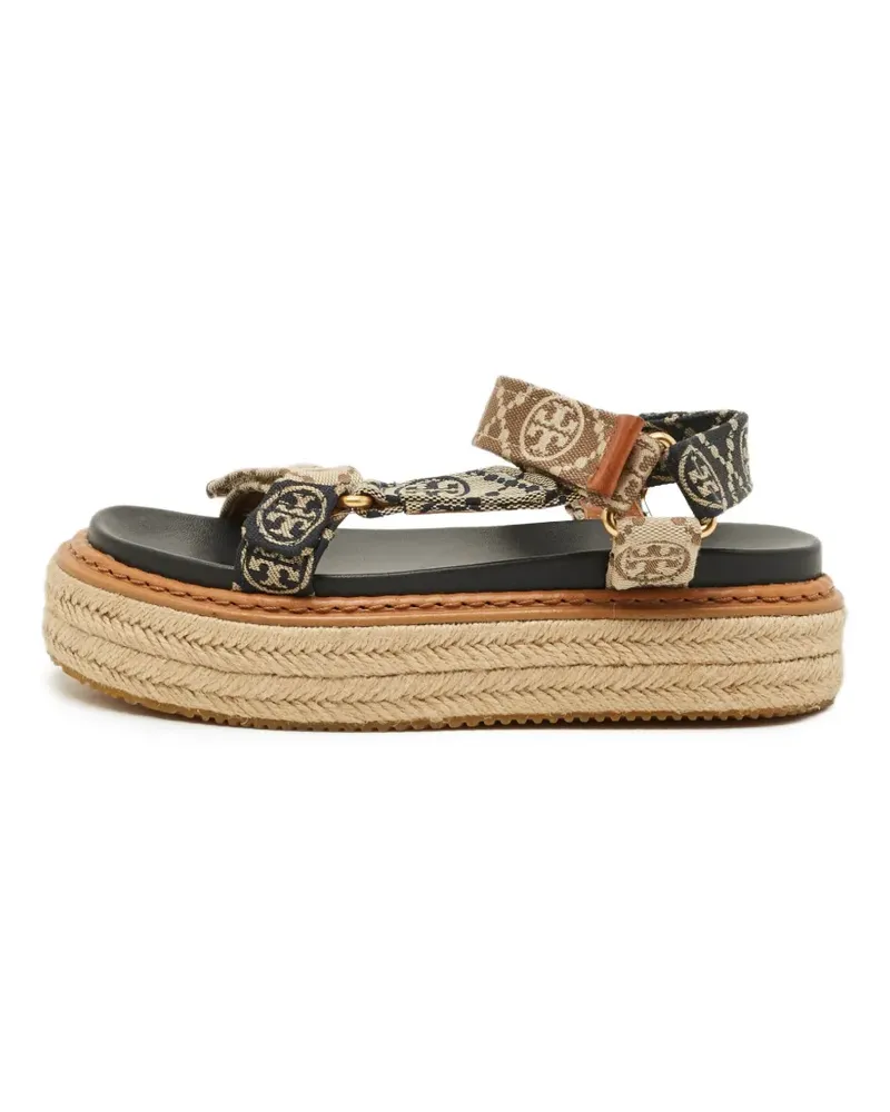 Tory Burch touch-strap-fastening flat espadrilles - Blau Blau