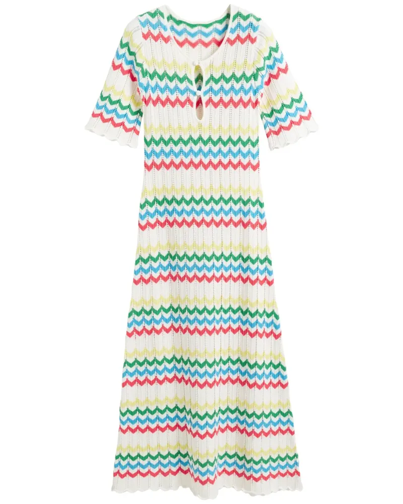 Chinti & Parker Gestricktes Midikleid - Weiß Weiß