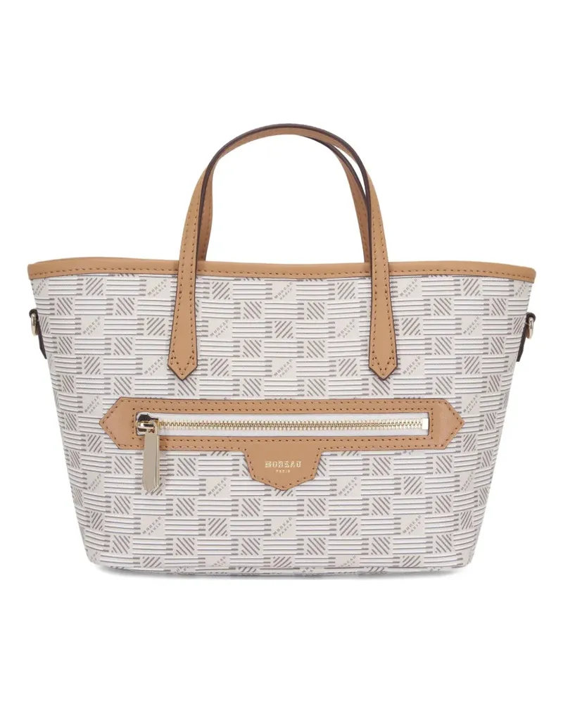 Moreau Paris Tote Bag aus Monogramm-Canvas - Nude Nude