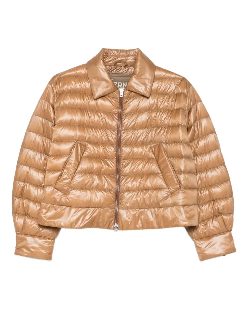 Herno polo-collar padded jacket - Nude Nude