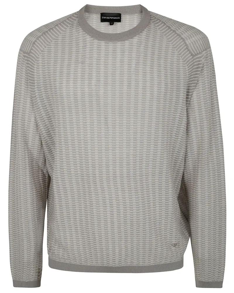 Emporio Armani Pullover mit Rundhalsausschnitt - Grau Grau