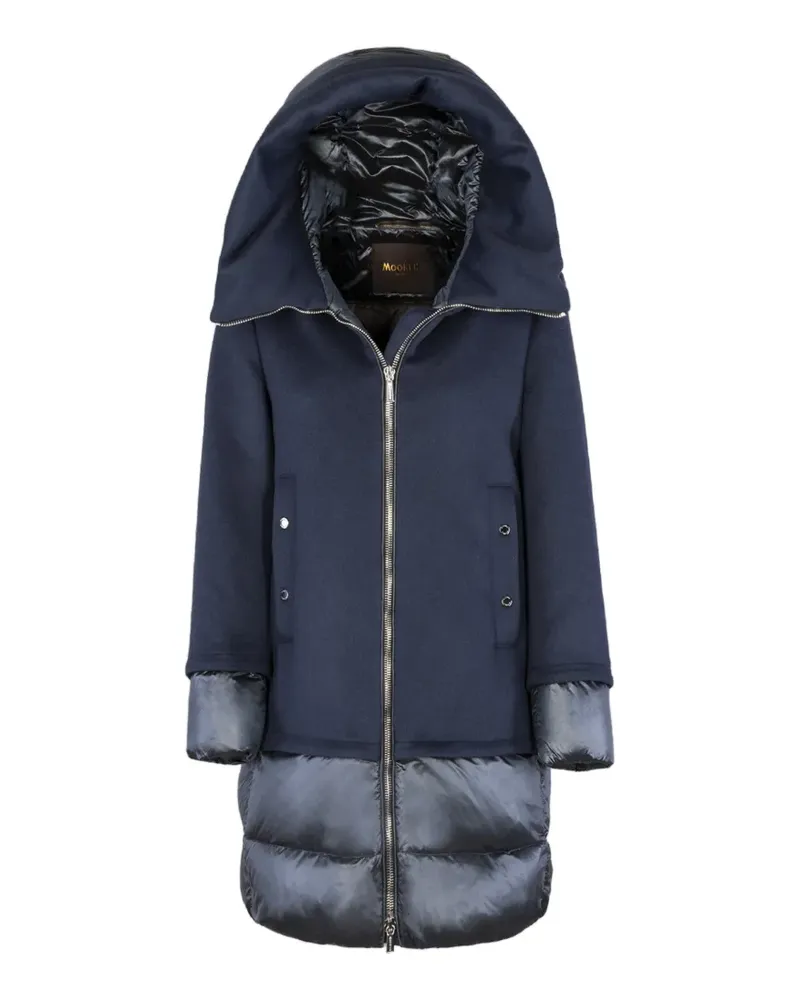 MOORER Sunrise panelled hooded jacket - Blau Blau