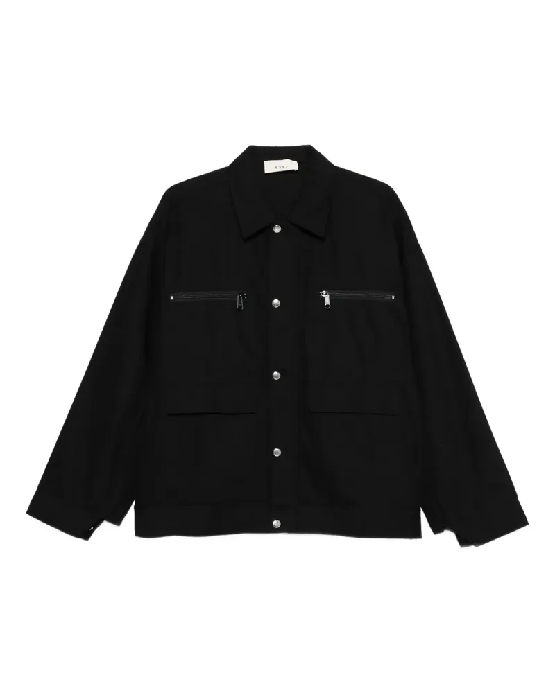6397 Hemdjacke mit Taschen - Schwarz Schwarz
