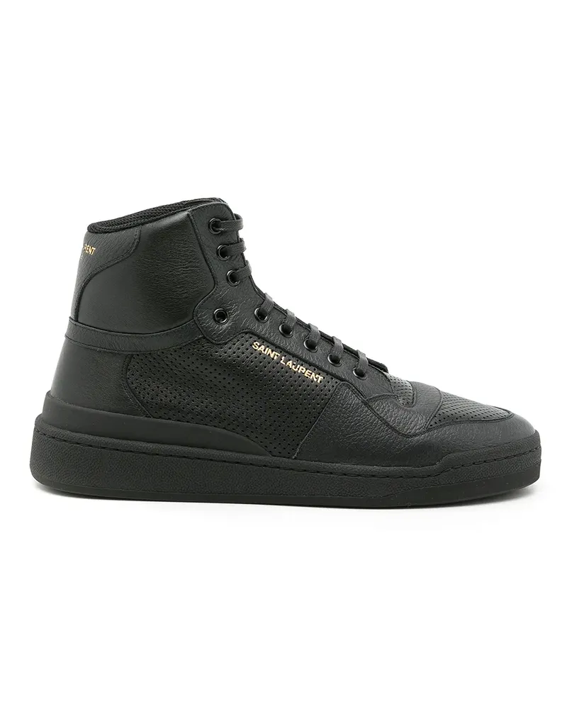 Saint Laurent SL24 High-Top-Sneakers - Schwarz Schwarz