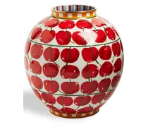 Vase mit "Bubble Cherries Avorio"-Print