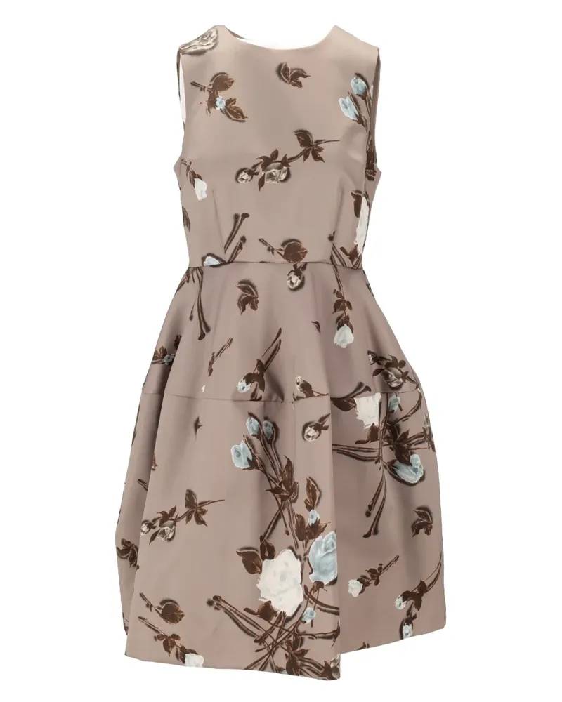 P.A.R.O.S.H. P.A.R.O H. Midikleid mit Blumenverzierung - Nude Nude