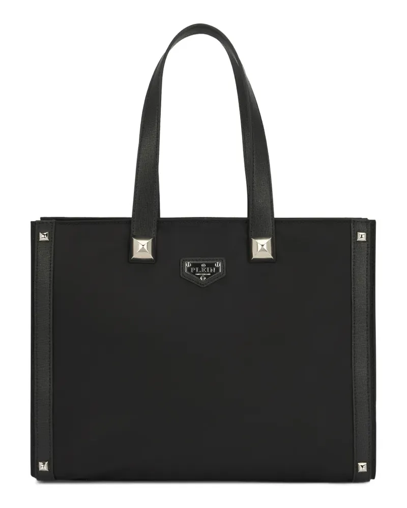 Philipp Plein Handtasche mit Logo-Print - Schwarz Schwarz