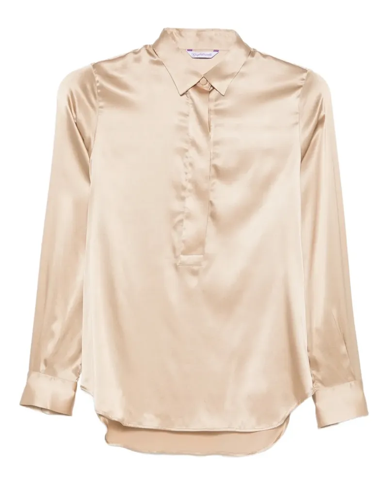 GUGLIELMINOTTI Klassisches Henley-Hemd - Nude Nude