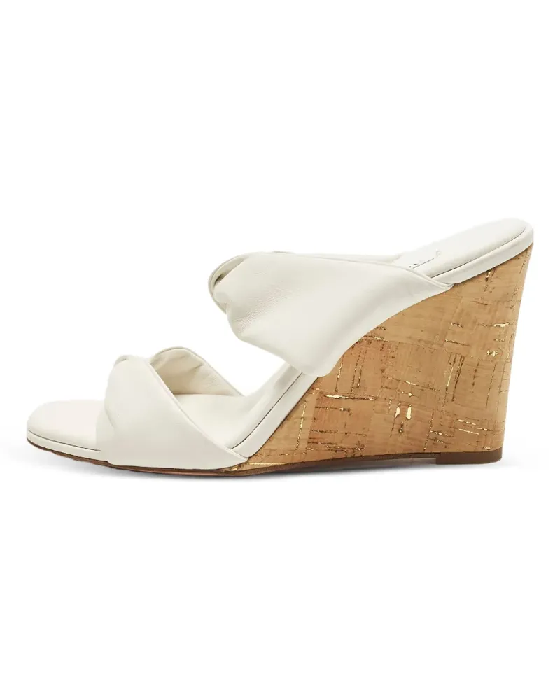 Aquazzura Wedge-Sandalen mit Twist-Detail - Weiß Weiß