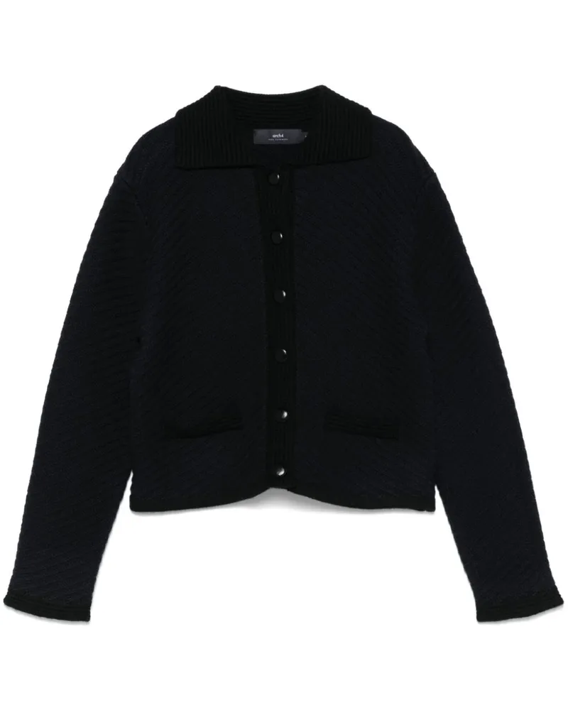 arch4 Cardigan aus Kaschmir - Blau Blau