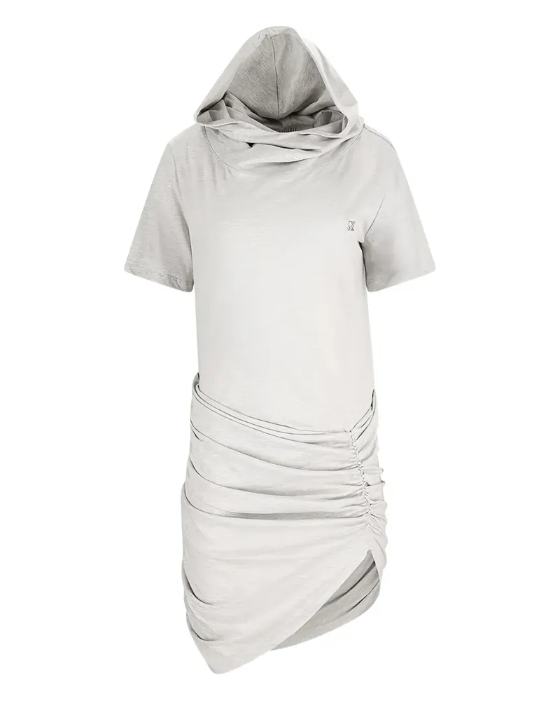 Giuseppe di Morabito T-Shirtkleid mit Kapuze - Grau Grau