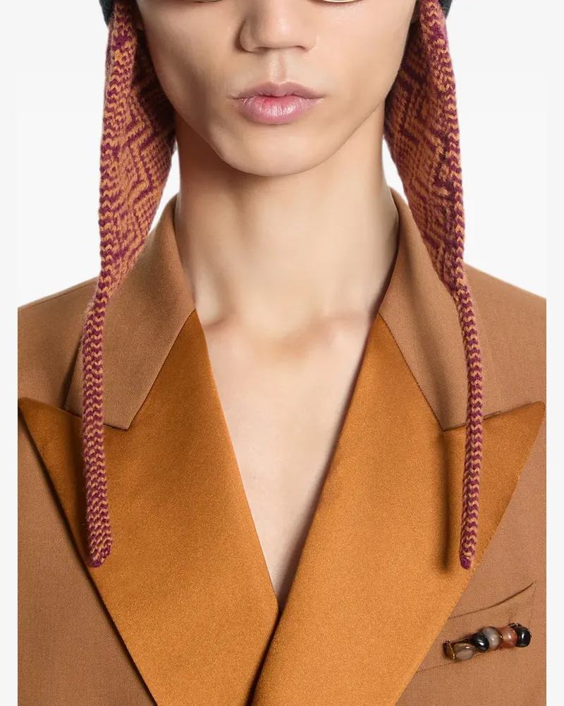 Dries van Noten Mehrfarbige Krawattennadel - Gold Gold
