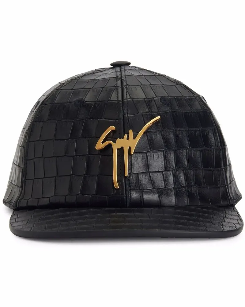 Giuseppe Zanotti Cohen Baseballkappe - Schwarz Schwarz