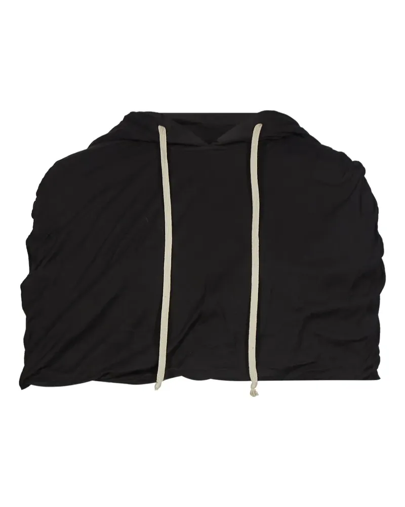 DRKSHDW by Rick Owens Cropped-Hoodie mit Kordelzug - Schwarz Schwarz