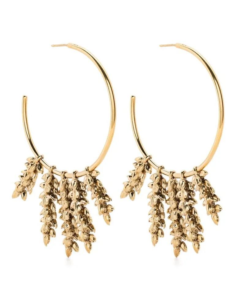 Aurélie Bidermann Wheat hoop earrings Gold