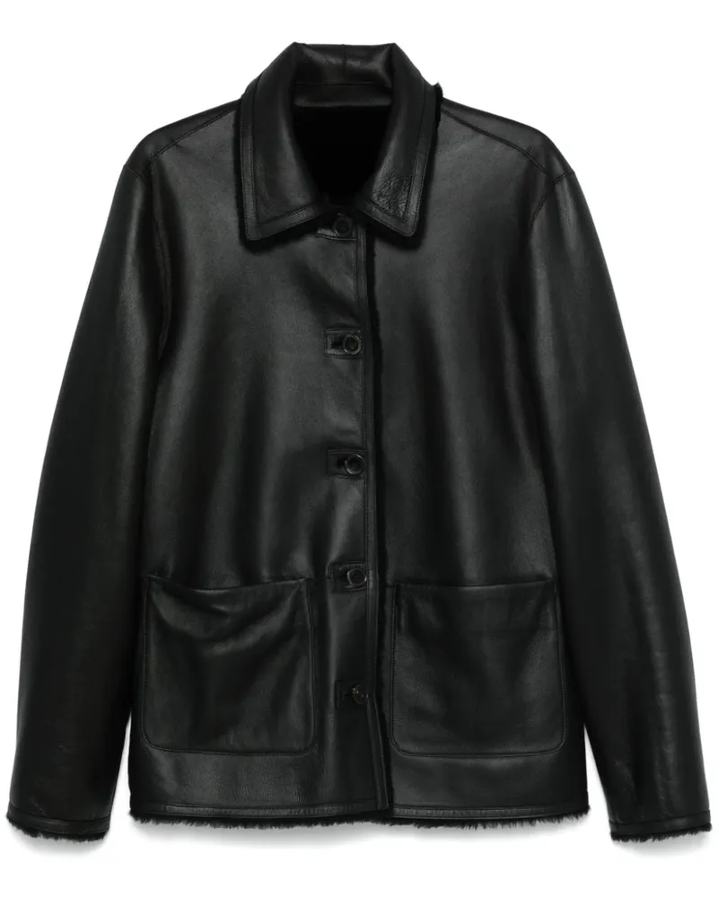 DESA Jacke aus Faux Shearling - Schwarz Schwarz