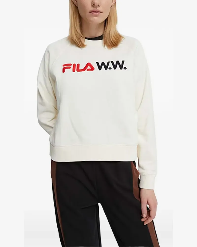 Fila Sweatshirt mit Logo - Weiß Weiß