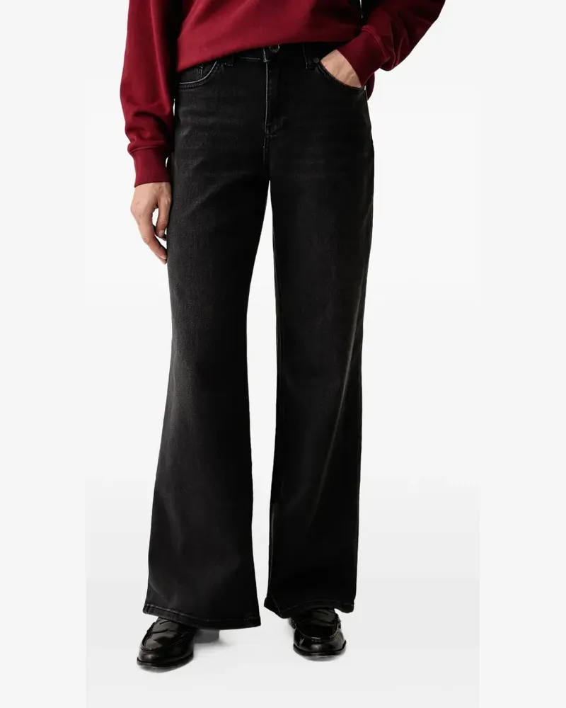 Mos Mosh MMDara Hera faded-effect flared jeans - Schwarz Schwarz