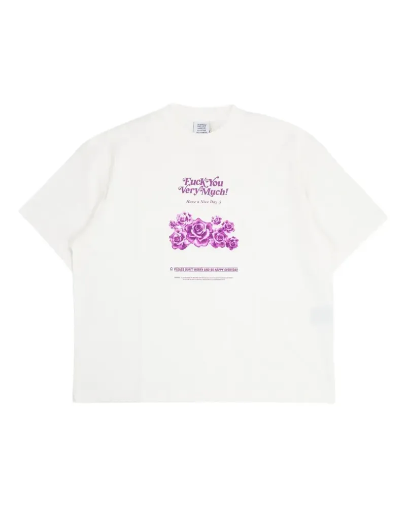VETEMENTS graphic-print T-shirt - Weiß Weiß