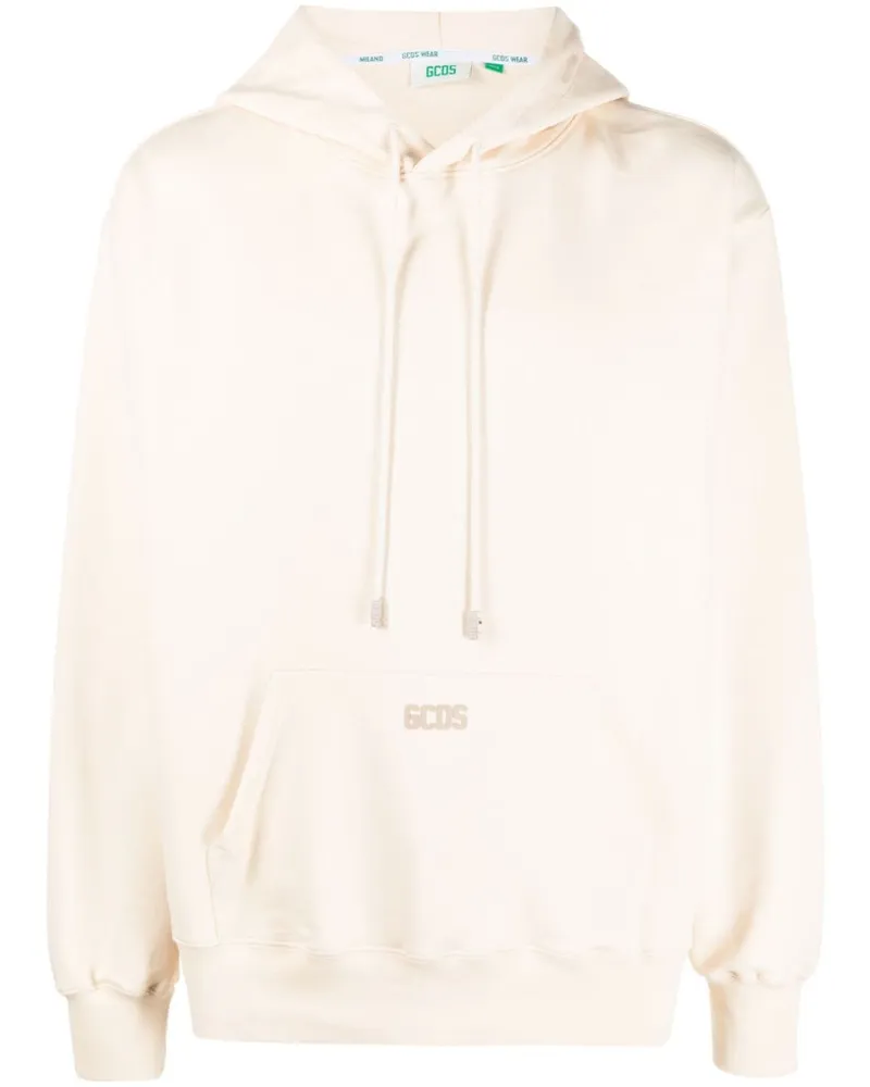 GCDS Hoodie mit Kordelzug Nude