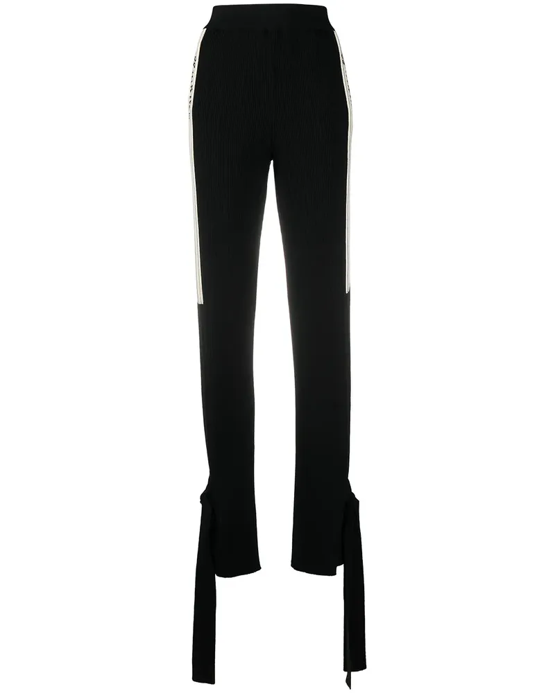 OFF-WHITE Jogginghose mit Streifendetail - Schwarz Schwarz