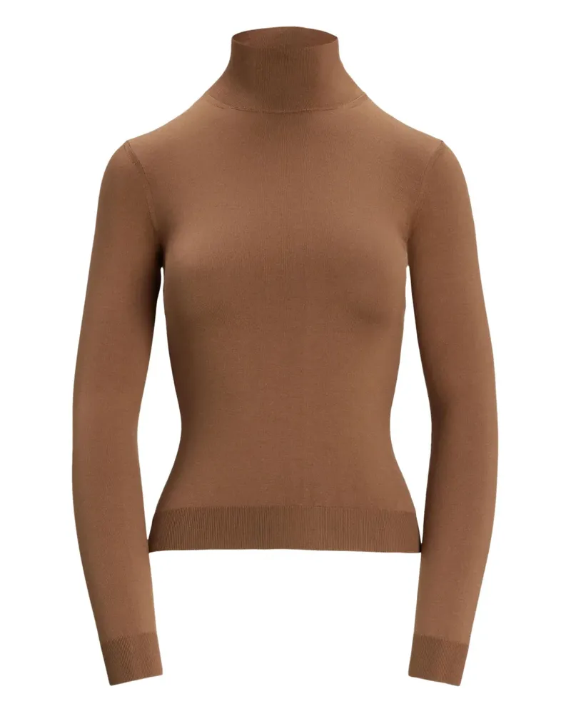 Ralph Lauren Top mit Stehkragen - Braun Braun
