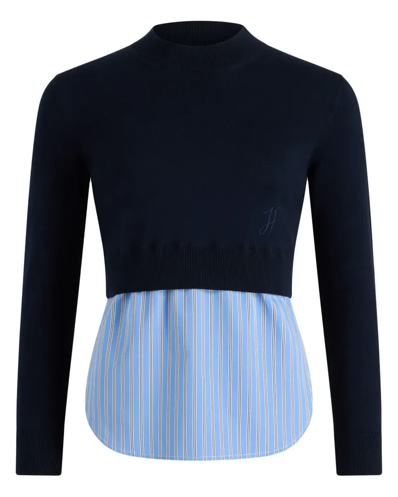 Patou Pullover mit Trompe oeil-Effekt - Blau Blau