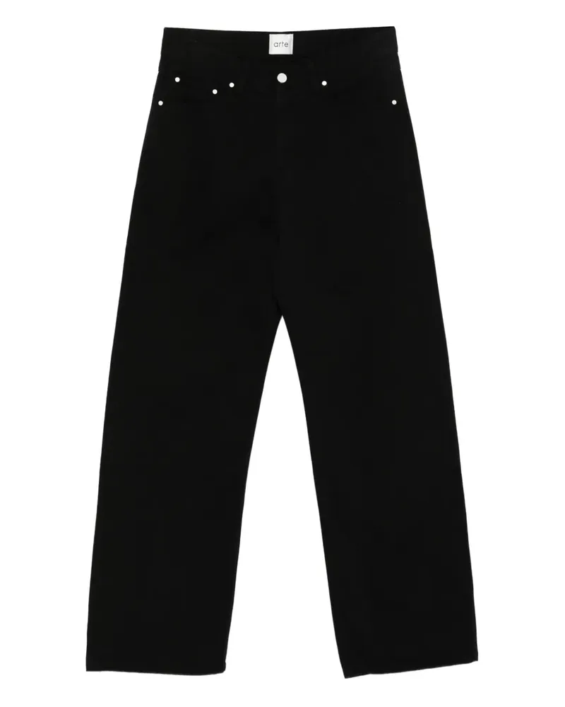 Arte Antwerp Jeans mit geradem Bein - Schwarz Schwarz