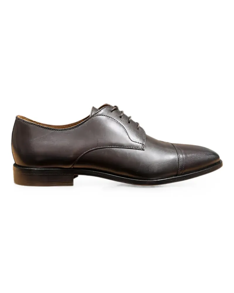 HUGO BOSS Lisbon cap-toe lace-up derby shoes - Braun Braun
