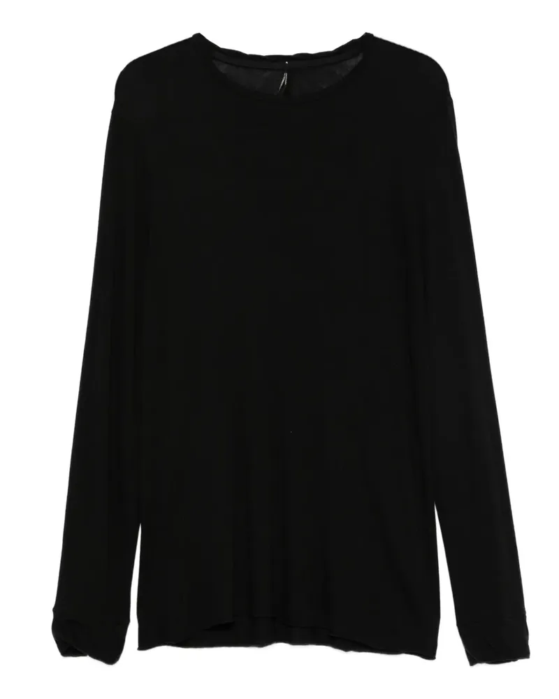 Masnada Langärmeliges T-Shirt - Schwarz Schwarz