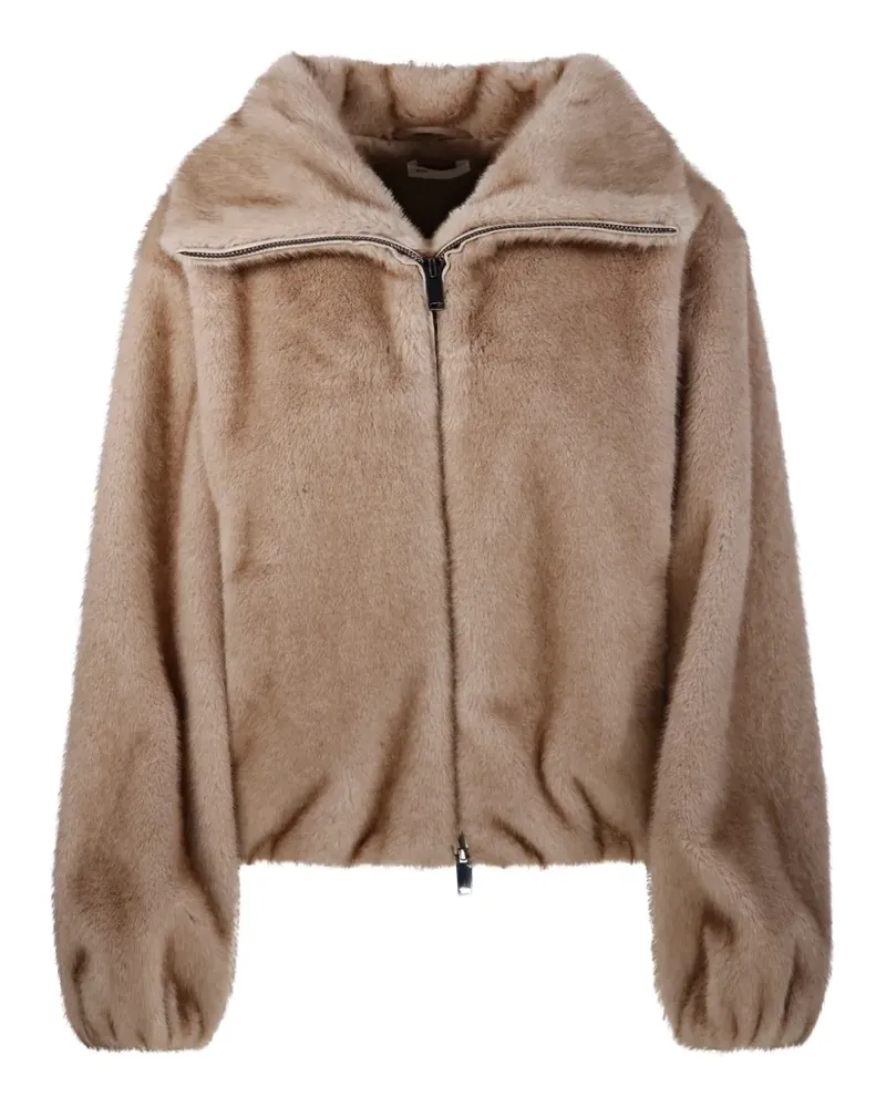 P.A.R.O.S.H. P.A.R.O H. Jacke aus Faux Fur - Nude Nude