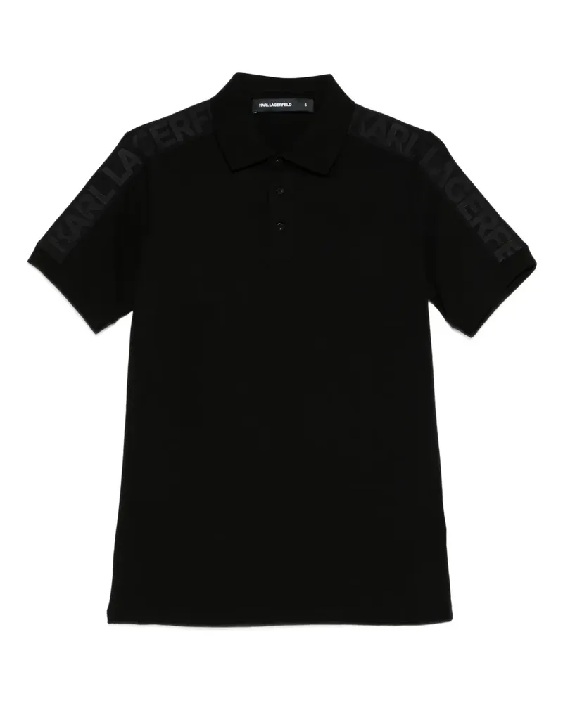 Karl Lagerfeld Poloshirt mit Logo - Schwarz Schwarz