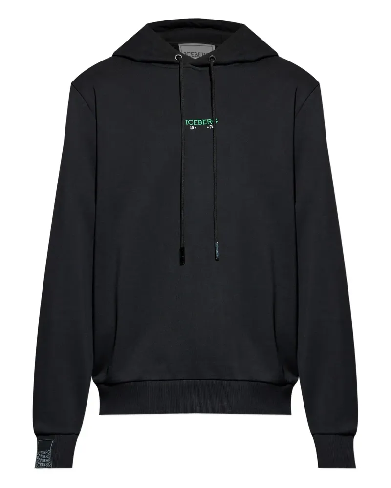 Iceberg Hoodie mit grafischem Print - Schwarz Schwarz