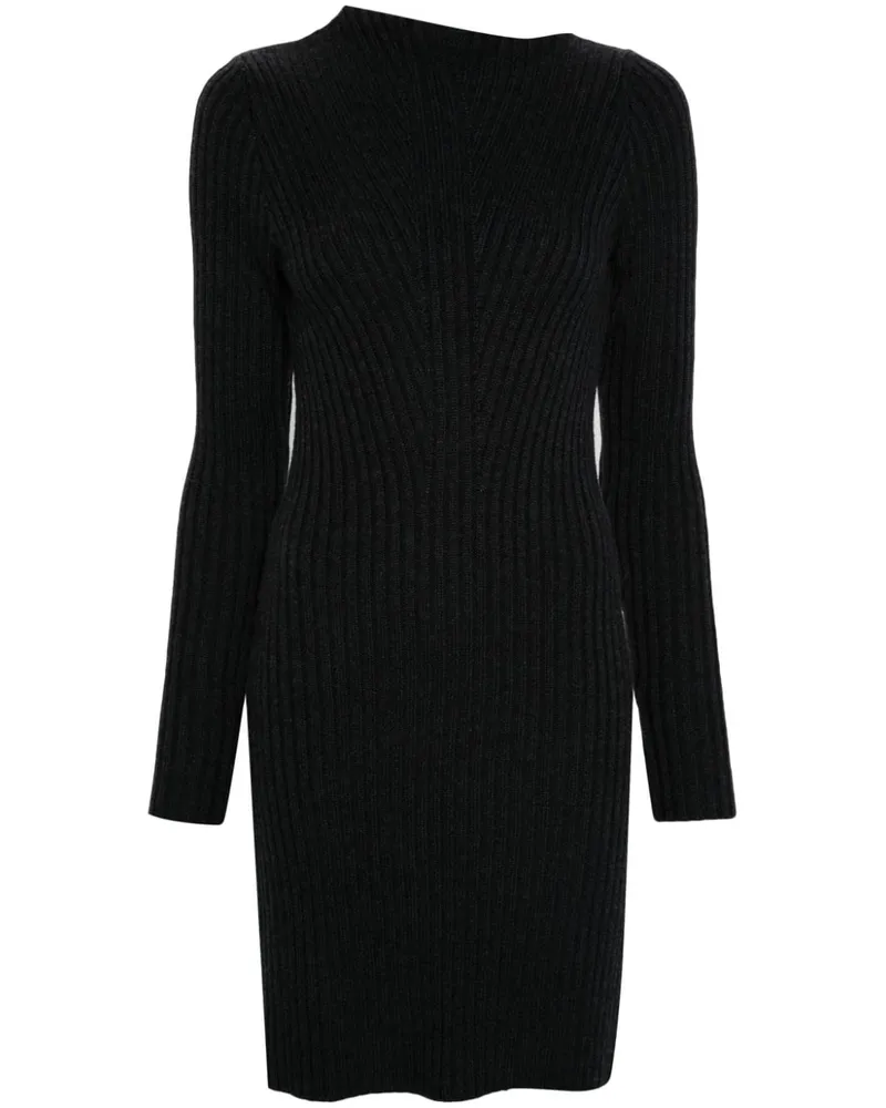 REMAIN Minikleid aus Merinowolle - Grau Grau
