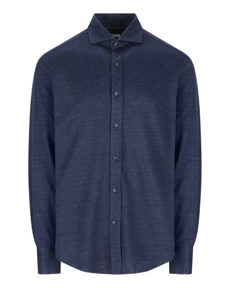 Brunello Cucinelli Hemd aus Jersey - Blau Blau