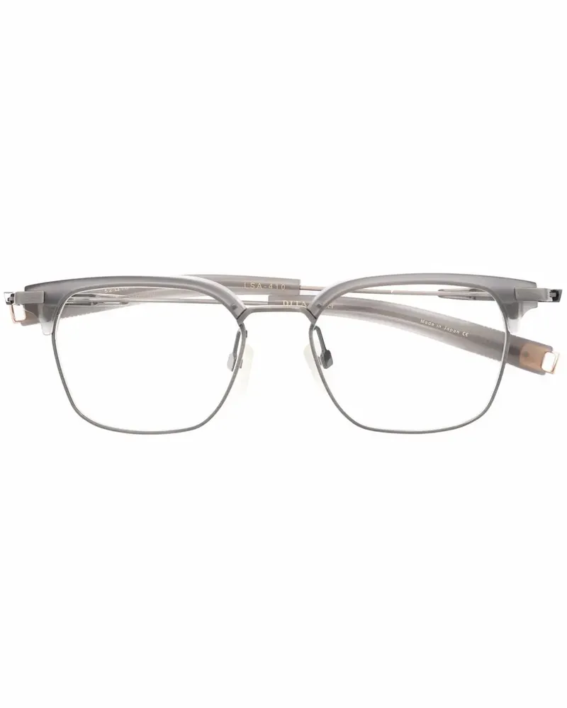 DITA Brille mit breitem Gestell - Silber Silber