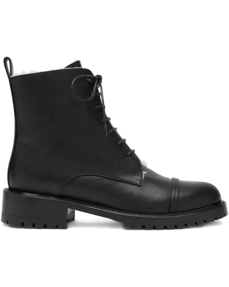 Malone Souliers Miller Stiefel im Military-Look - Schwarz Schwarz