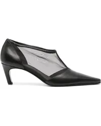 Totême T-Strap Mesh-Pumps 60mm Schwarz