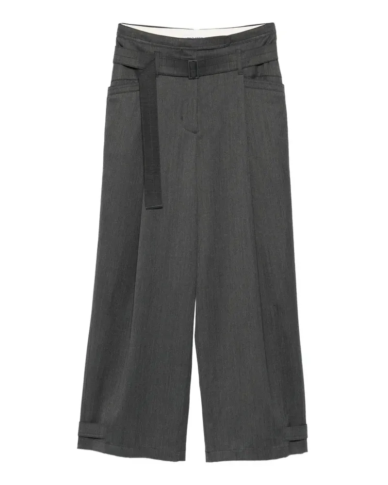 LOW CLASSIC belt tailored trousers - Grau Grau