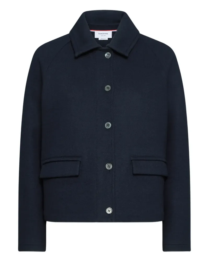 Thom Browne double-face jacquard jacket - Blau Blau