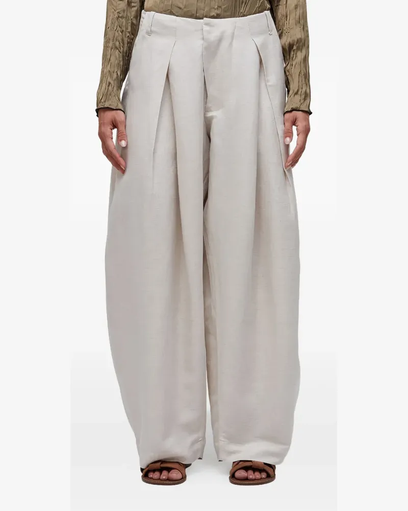 Osklen Plissierte Hose - Nude Nude