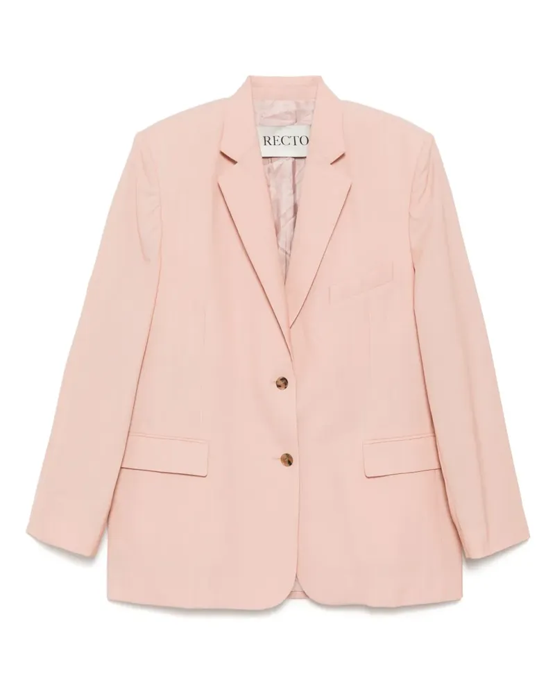 RECTO Einreihige Signature Jacke - Rosa Rosa