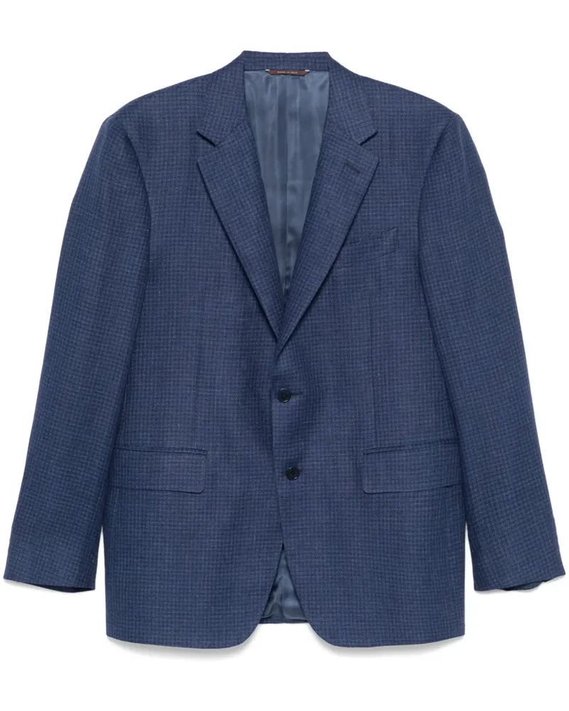 Canali Kariertes Sakko - Blau Blau