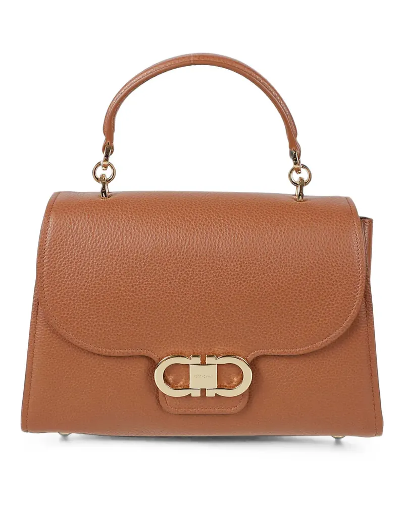 Ferragamo Double Gancini top handle (S) - Braun Braun