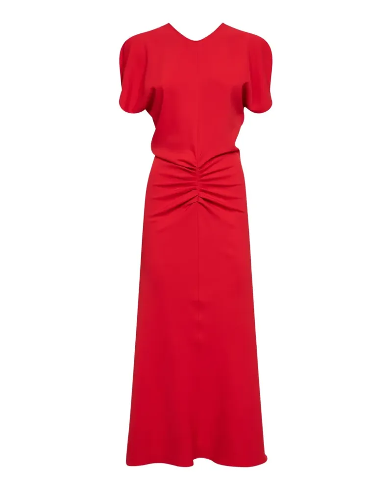 Blanca gathered tulip-sleeve maxi dress - Rot Rot