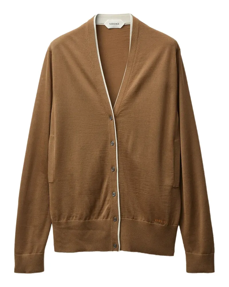 Versace Cardigan mit V-Ausschnitt - Braun Braun