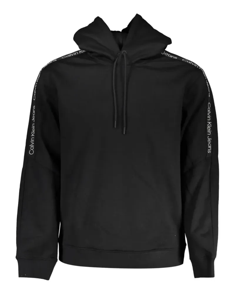Calvin Klein logo-tape hoodie - Schwarz Schwarz