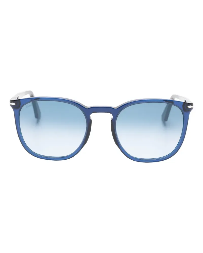 Persol Sonnenbrille mit rundem Gestell - Blau Blau